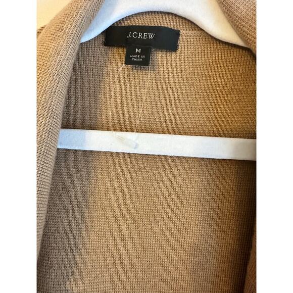 NWOT JCrew Eloise Blazer Cardigan Camel Light Academia Preppy Cottagecore Medium - Picture 4 of 5